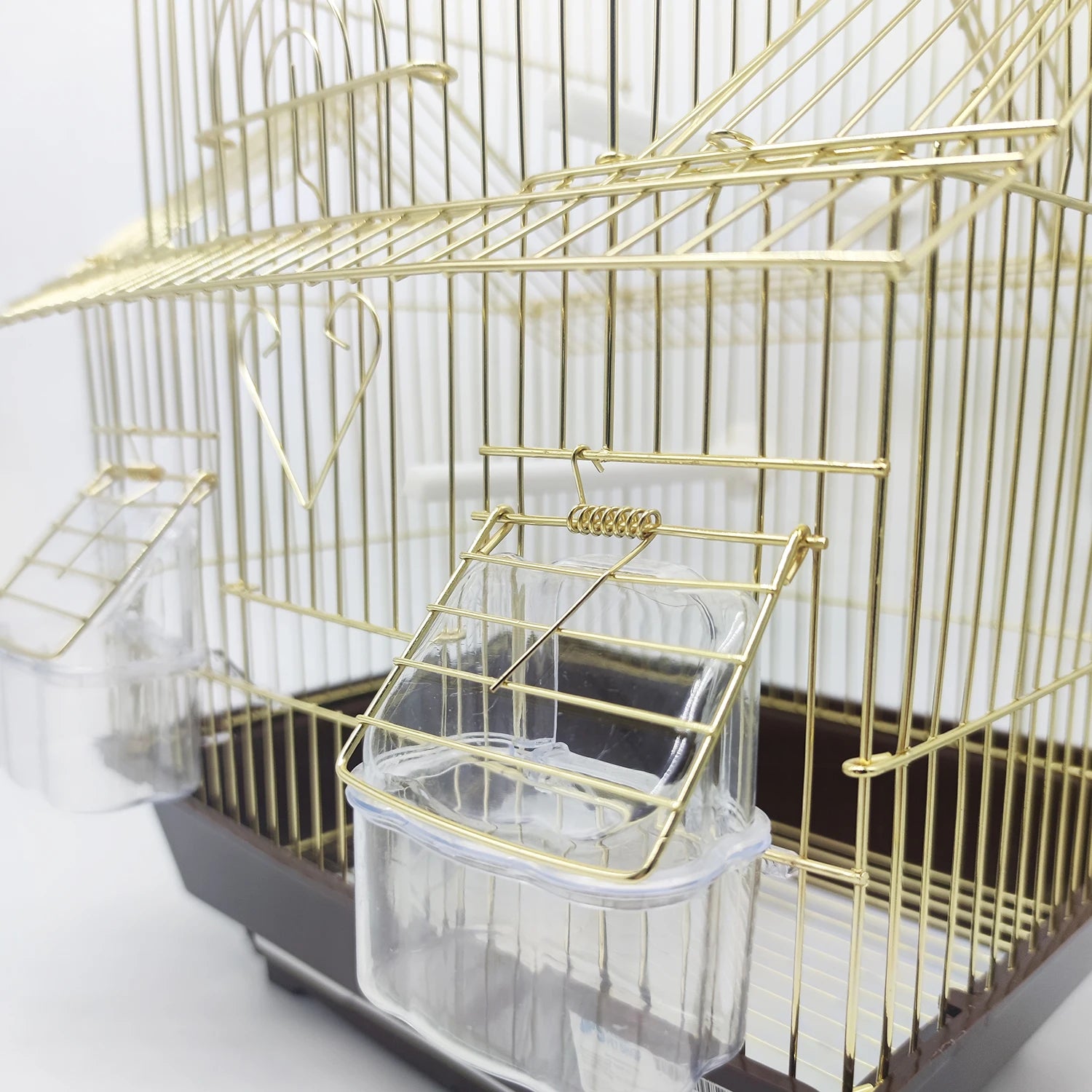 Jaula Pájaros Metal Grande Con Comedero Bebedero Columpio Saltador Cubeta BPS-12031