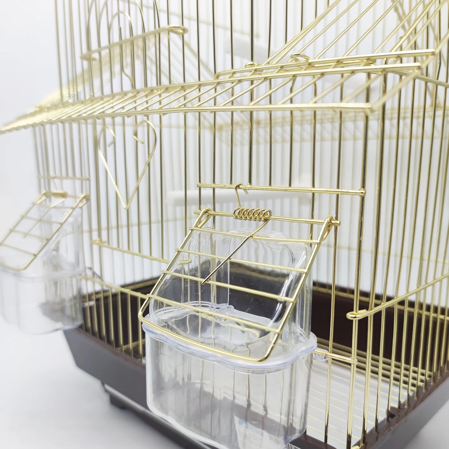 Jaula Pájaros Metal Grande Con Comedero Bebedero Columpio Saltador Cubeta BPS-12031